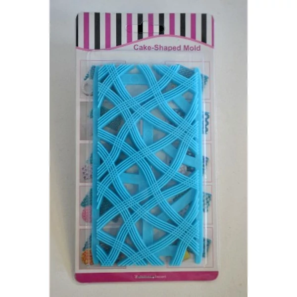 Fonalak fondant mintázó rács