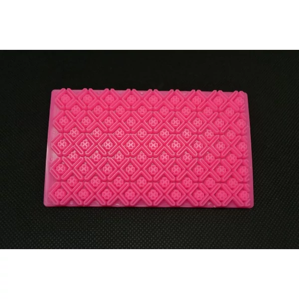 Apró geometrikus fondant mintázó rács