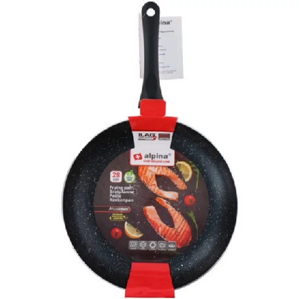 28 cm-es tapadásmentes bevonatos serpenyő Alpina