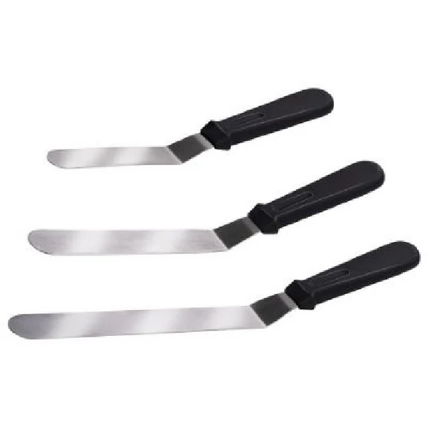 Alpina hajlított spatula készlet – 3 részes, tortadíszítéshez