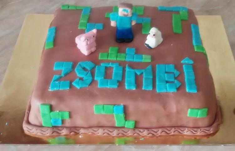 minecraft torta zsombi felirattal