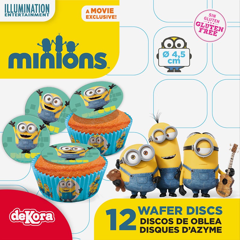 Minionos ostyatallér muffinra 12 db Süss